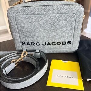 Marc Jacobs “The Box 23” pebbled leather top-handle bag, inspired by lunchboxes